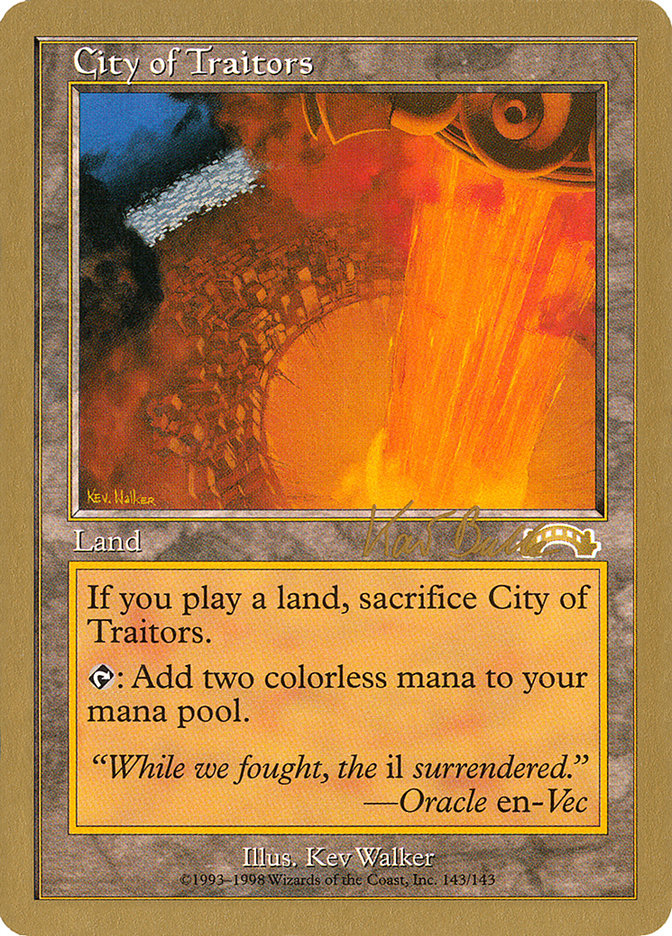 City of Traitors (Kai Budde) [World Championship Decks 1999] | Jack's On Queen