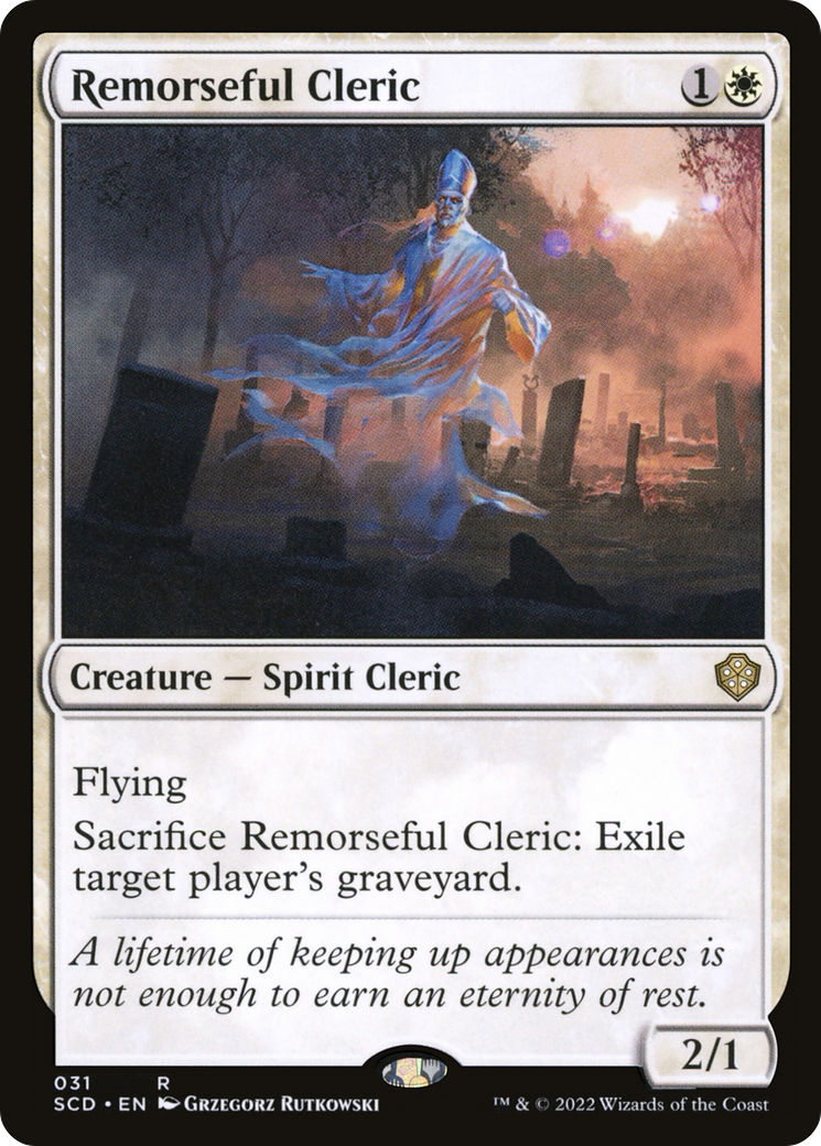 Remorseful Cleric [Starter Commander Decks] | Jack's On Queen