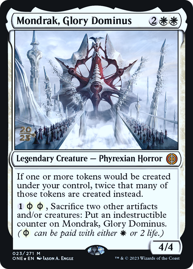 Mondrak, Glory Dominus [Phyrexia: All Will Be One Prerelease Promos] | Jack's On Queen