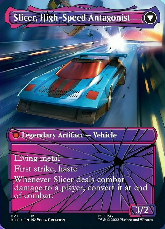 Slicer, Hired Muscle // Slicer, High-Speed Antagonist (Shattered Glass) [Universes Beyond: Transformers] | Jack's On Queen