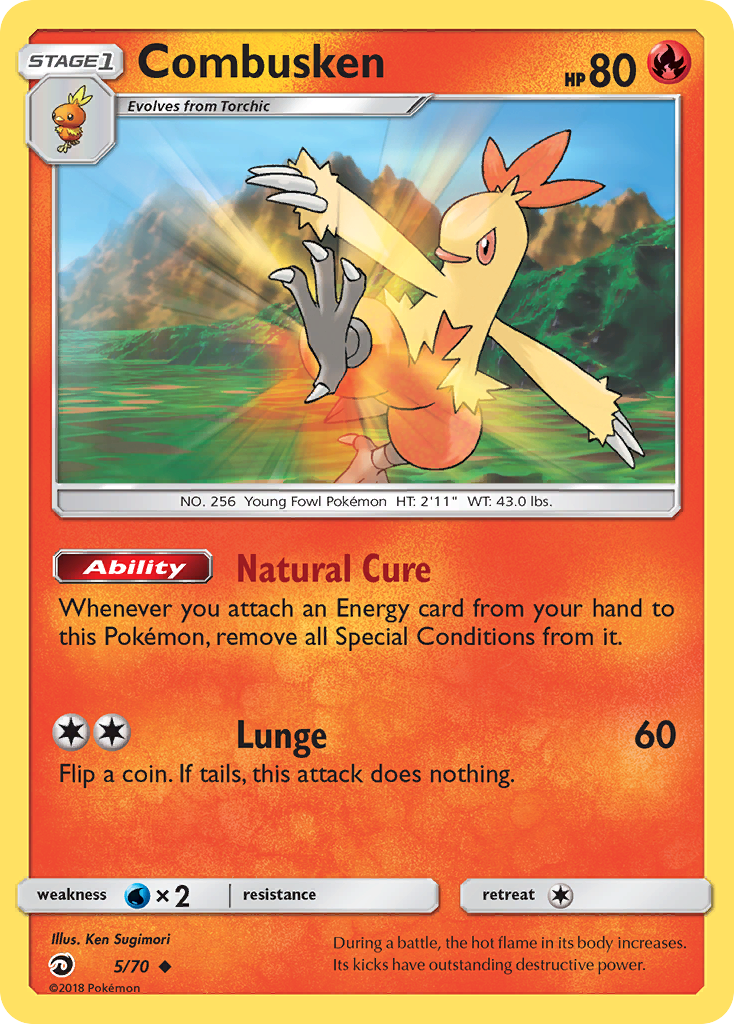 Combusken (5/70) [Sun & Moon: Dragon Majesty] | Jack's On Queen