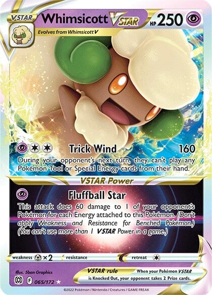 Whimsicott VSTAR (065/172) [Sword & Shield: Brilliant Stars] | Jack's On Queen