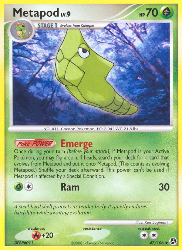 Metapod (47/106) [Diamond & Pearl: Great Encounters] | Jack's On Queen