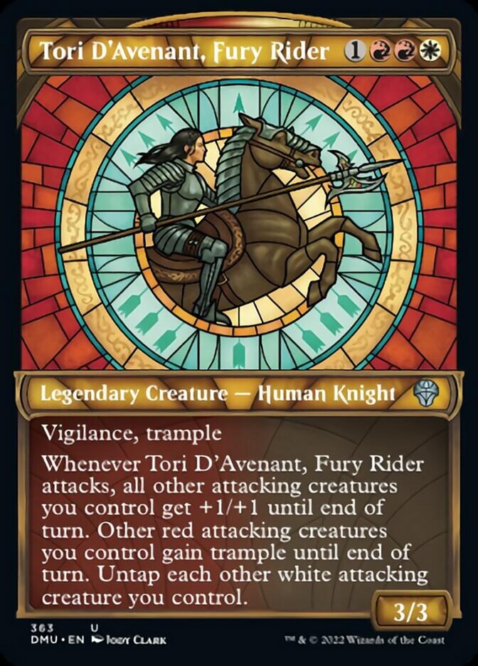 Tori D'Avenant, Fury Rider (Showcase Textured) [Dominaria United] | Jack's On Queen