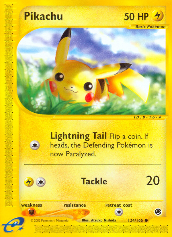 Pikachu (124/165) [Expedition: Base Set] | Jack's On Queen