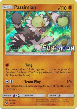 Passimian (SM12) (Staff Prerelease Promo) [Sun & Moon: Black Star Promos] | Jack's On Queen