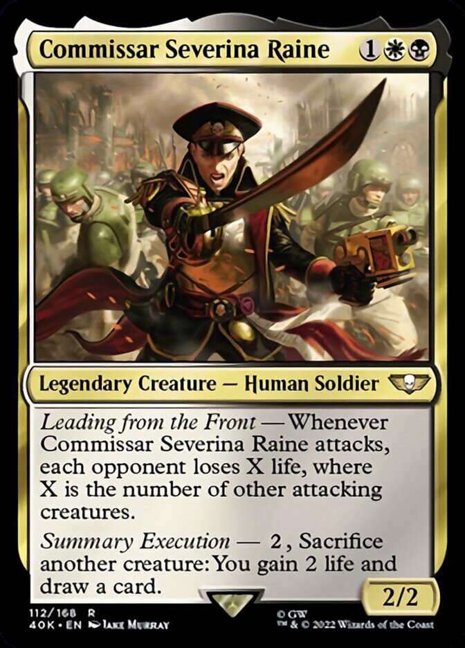 Commissar Severina Raine (Surge Foil) [Universes Beyond: Warhammer 40,000] | Jack's On Queen
