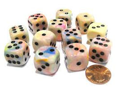 Chessex: D6 Festive™ DICE SET - 12MM | Jack's On Queen