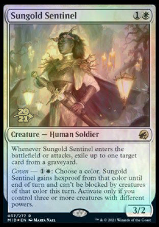 Sungold Sentinel [Innistrad: Midnight Hunt Prerelease Promos] | Jack's On Queen