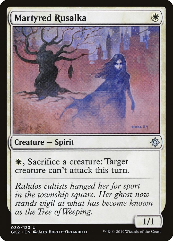 Martyred Rusalka [Ravnica Allegiance Guild Kit] | Jack's On Queen