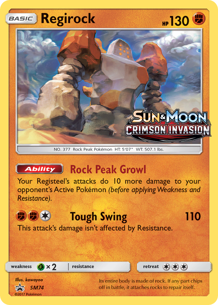 Regirock (SM74) [Sun & Moon: Black Star Promos] | Jack's On Queen