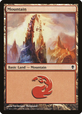 Mountain (244a) [Zendikar] | Jack's On Queen