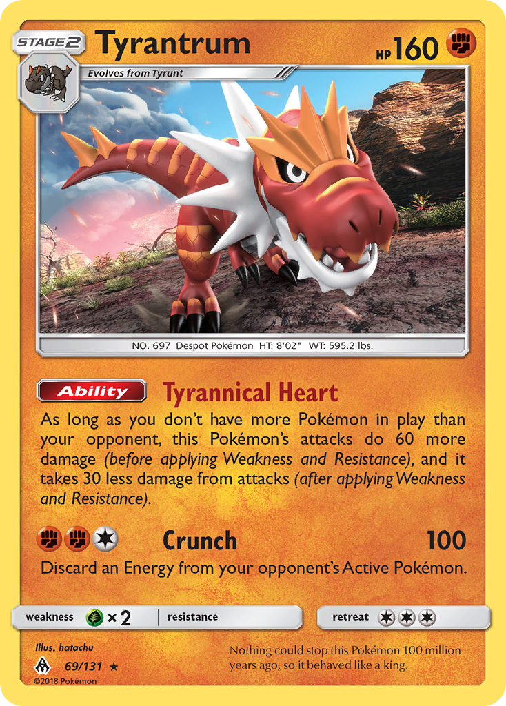 Tyrantrum (69/131) [Sun & Moon: Forbidden Light] | Jack's On Queen