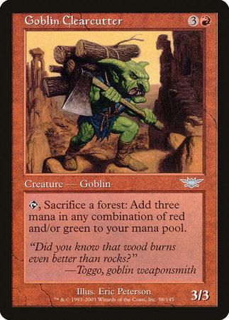 Goblin Clearcutter [Legions] | Jack's On Queen