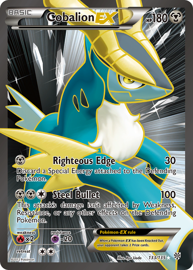 Cobalion EX (133/135) [Black & White: Plasma Storm] | Jack's On Queen