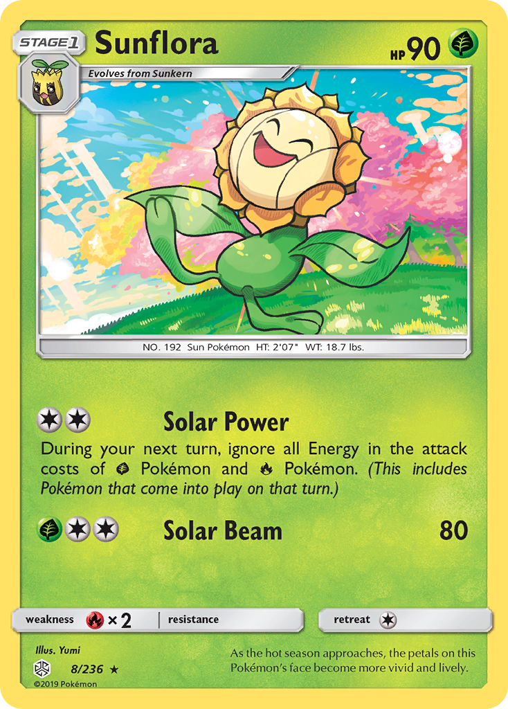 Sunflora (8/236) [Sun & Moon: Cosmic Eclipse] | Jack's On Queen