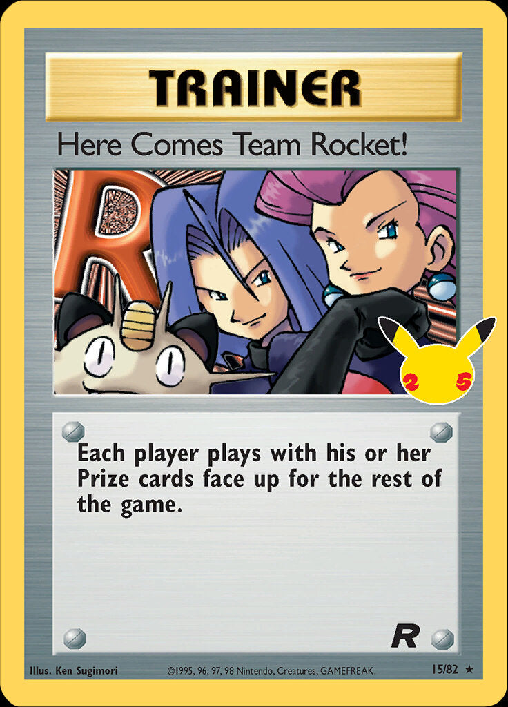 Here Comes Team Rocket! (15/82) [Celebrations: 25th Anniversary - Classic Collection] | Jack's On Queen