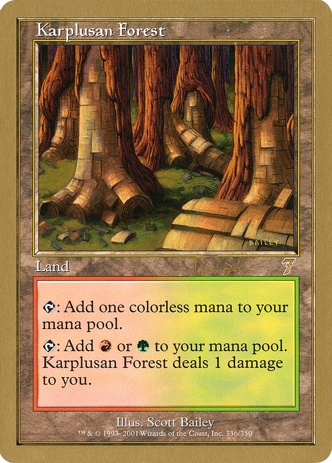 Karplusan Forest (Jan Tomcani) [World Championship Decks 2001] | Jack's On Queen