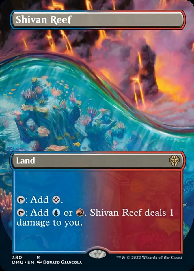 Shivan Reef (Borderless Alternate Art) [Dominaria United] | Jack's On Queen