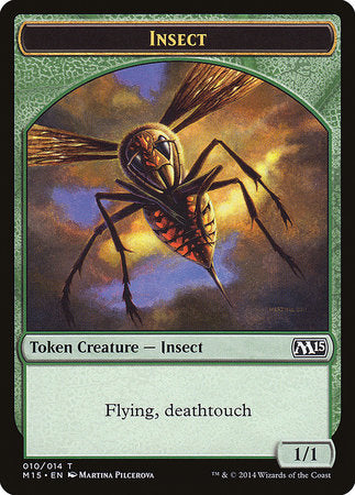 Insect Token (Deathtouch) [Magic 2015 Tokens] | Jack's On Queen
