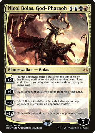 Nicol Bolas, God-Pharaoh [Hour of Devastation Promos] | Jack's On Queen