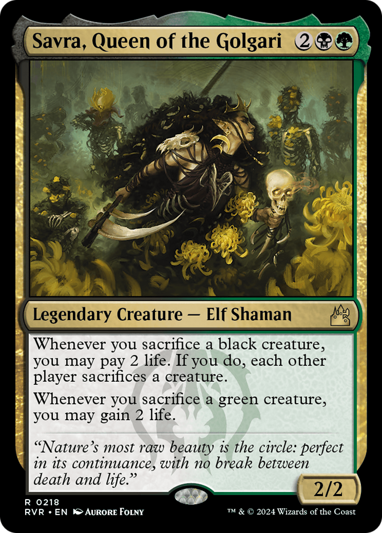 Savra, Queen of the Golgari [Ravnica Remastered] | Jack's On Queen