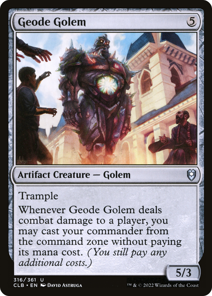 Geode Golem [Commander Legends: Battle for Baldur's Gate] | Jack's On Queen