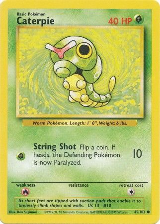 Caterpie (45/102) [Base Set Unlimited] | Jack's On Queen