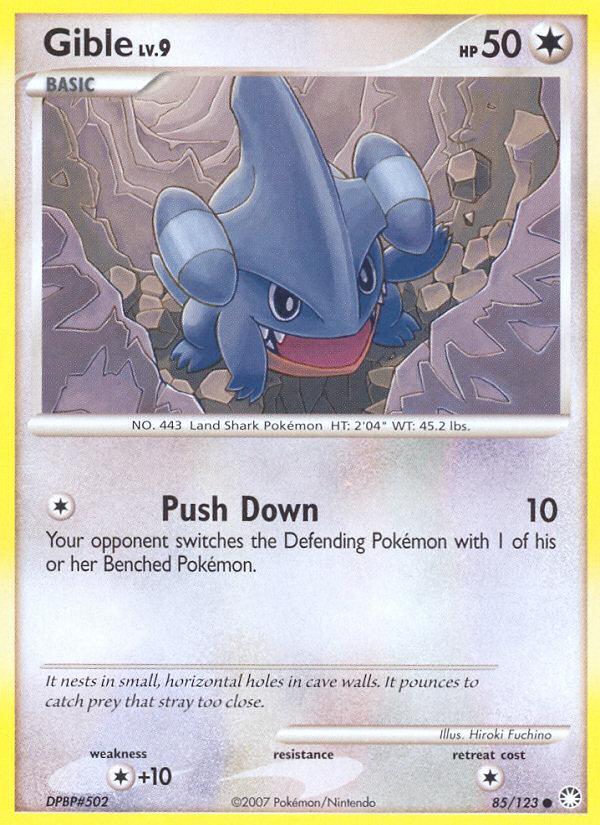 Gible (85/123) [Diamond & Pearl: Mysterious Treasures] | Jack's On Queen