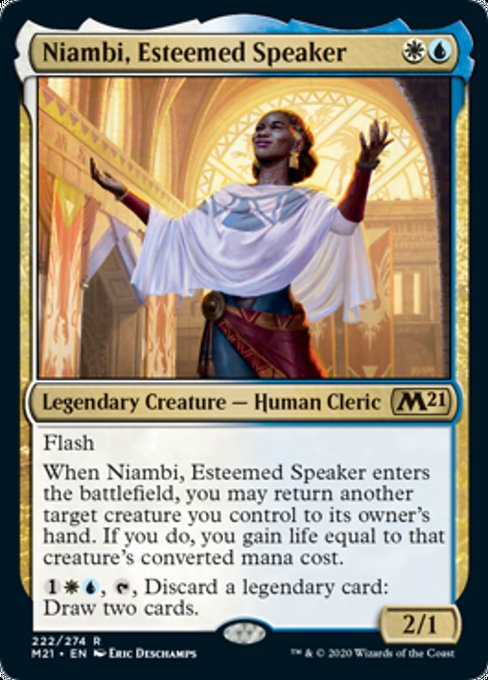 Niambi, Esteemed Speaker [Core Set 2021] | Jack's On Queen