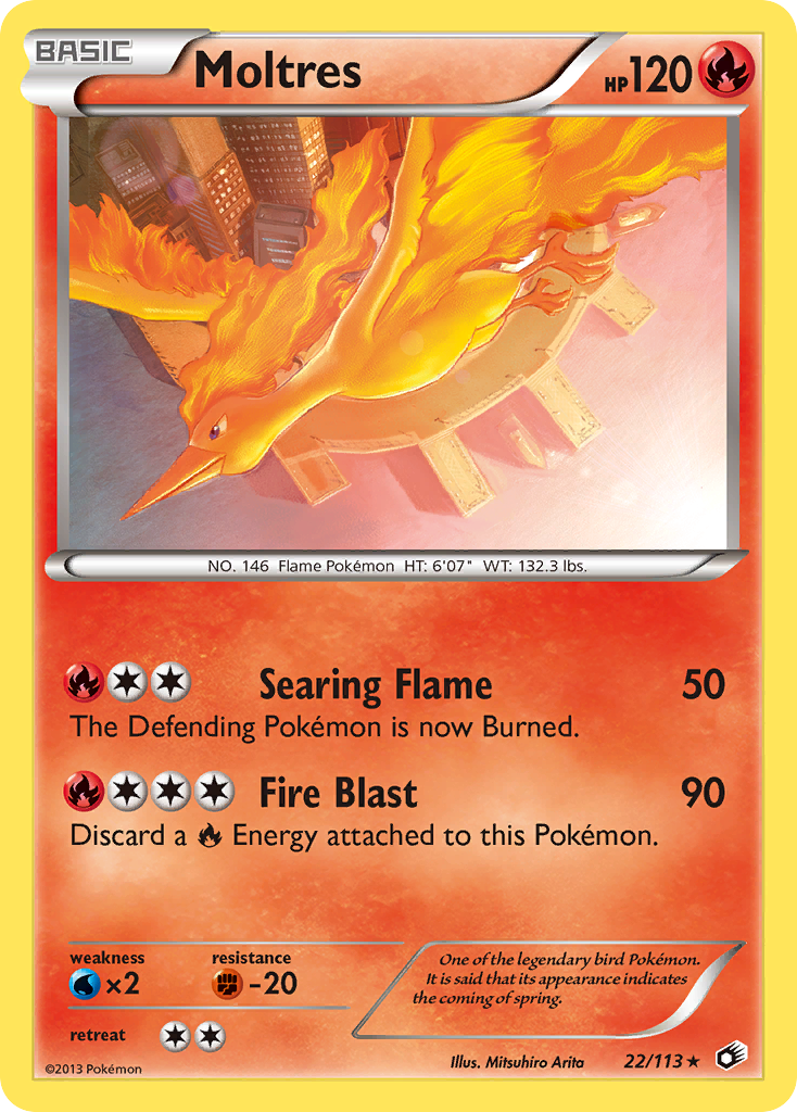 Moltres (22/113) [Black & White: Legendary Treasures] | Jack's On Queen