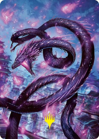 Junji, the Midnight Sky 2 Art Card (Gold-Stamped Signature) [Kamigawa: Neon Dynasty Art Series] | Jack's On Queen