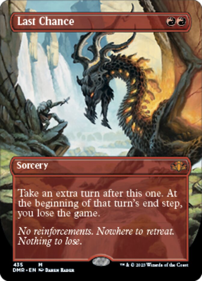 Last Chance (Borderless Alternate Art) [Dominaria Remastered] | Jack's On Queen