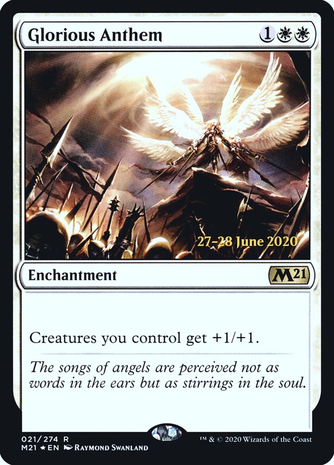 Glorious Anthem  [Core Set 2021 Prerelease Promos] | Jack's On Queen