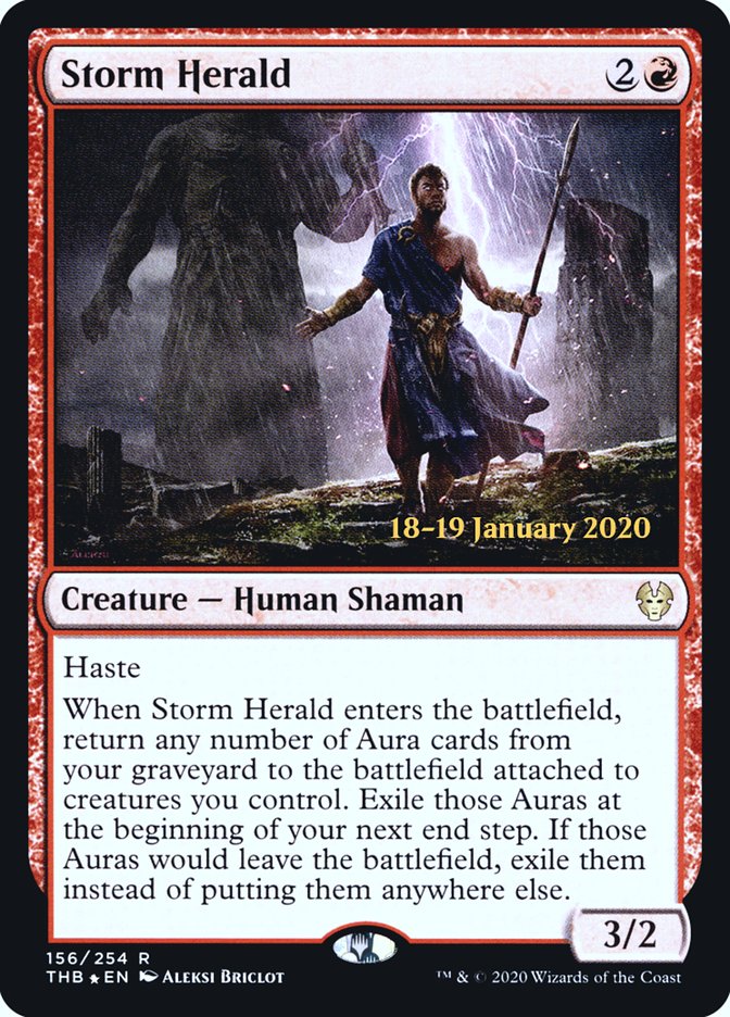 Storm Herald [Theros Beyond Death Prerelease Promos] | Jack's On Queen