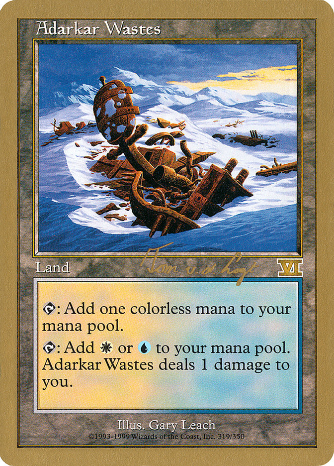 Adarkar Wastes (Tom van de Logt) [World Championship Decks 2000] | Jack's On Queen