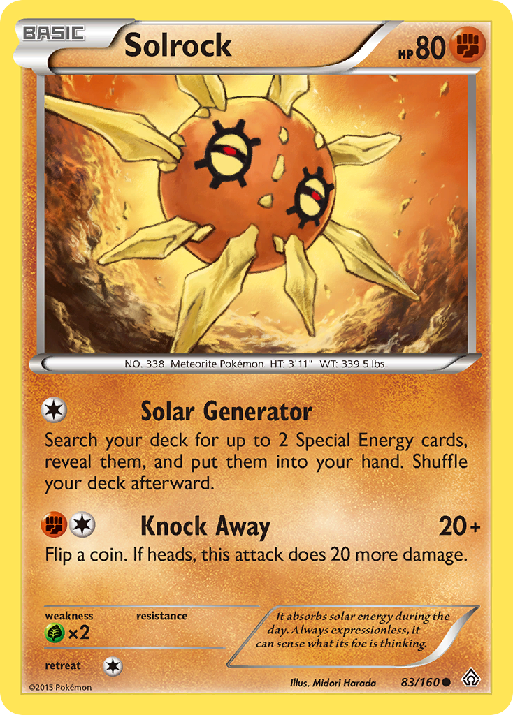 Solrock (83/160) [XY: Primal Clash] | Jack's On Queen