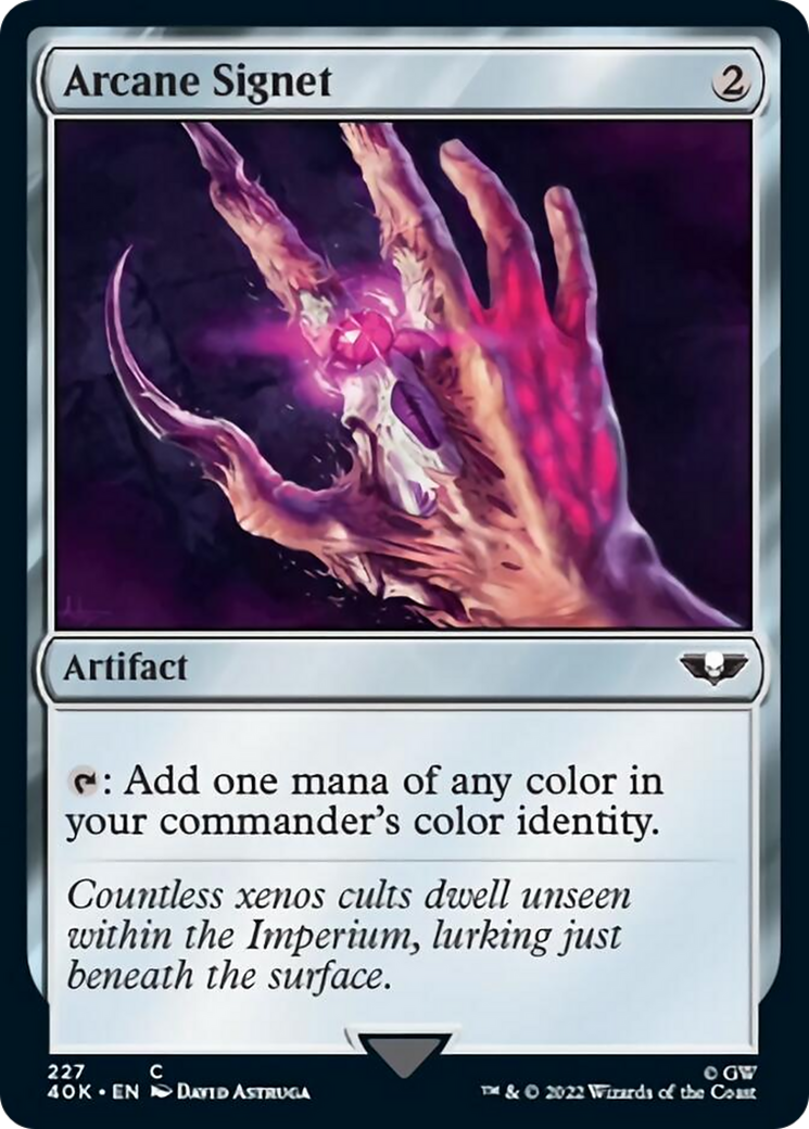 Arcane Signet (227) (Surge Foil) [Universes Beyond: Warhammer 40,000] | Jack's On Queen