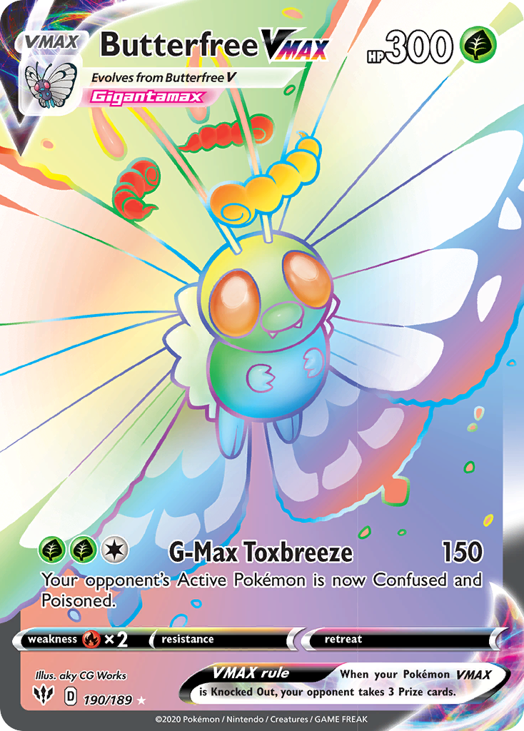 Butterfree VMAX (190/189) [Sword & Shield: Darkness Ablaze] | Jack's On Queen