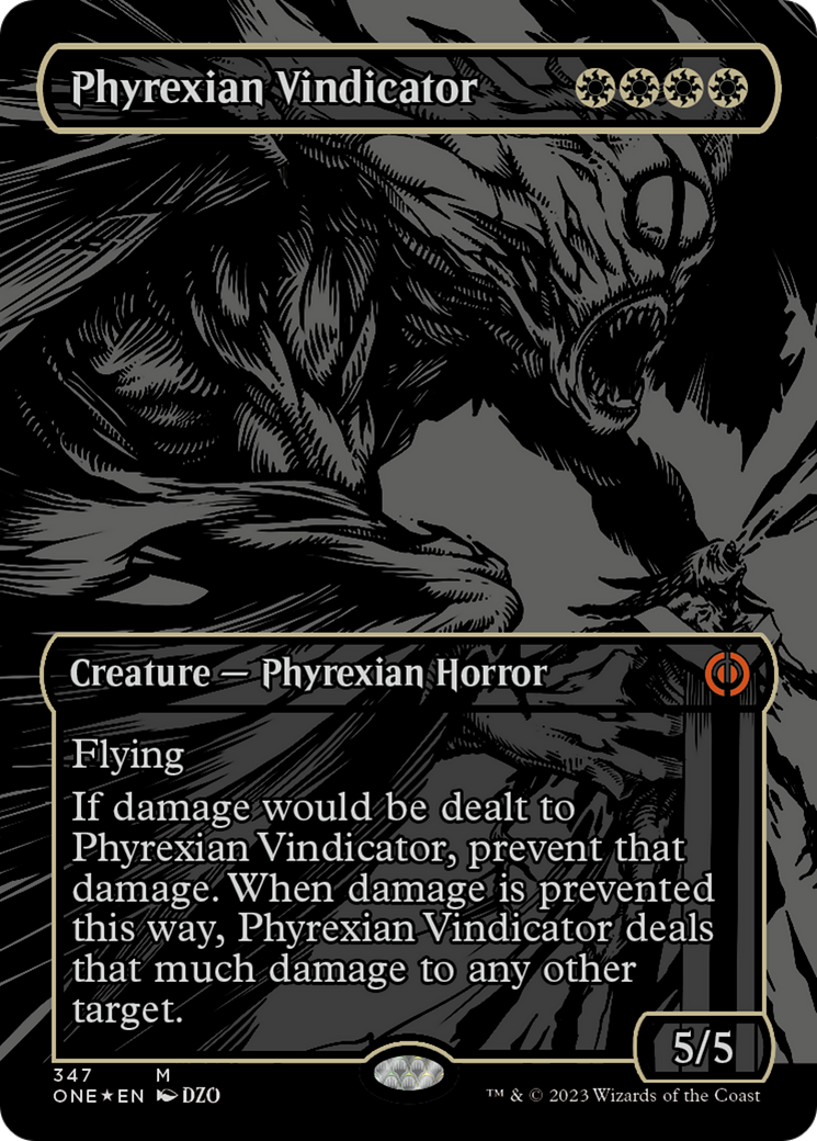 Phyrexian Vindicator (Oil Slick Raised Foil) [Phyrexia: All Will Be One] | Jack's On Queen