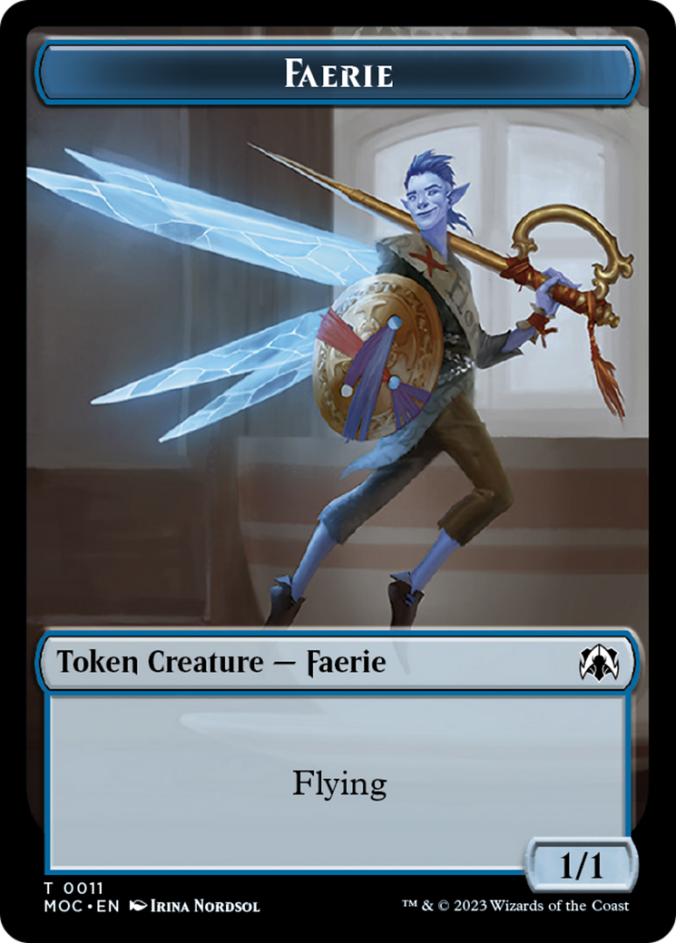 Elemental (22) // Faerie Double-Sided Token [March of the Machine Commander Tokens] | Jack's On Queen