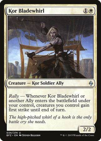 Kor Bladewhirl [Battle for Zendikar] | Jack's On Queen