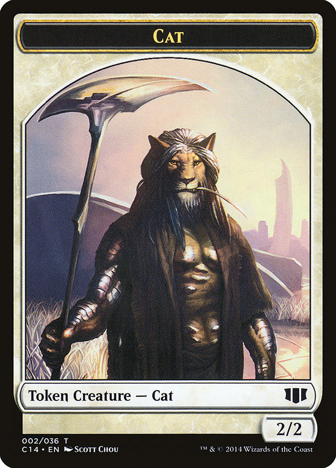 Angel // Cat Double-sided Token [Commander 2014 Tokens] | Jack's On Queen