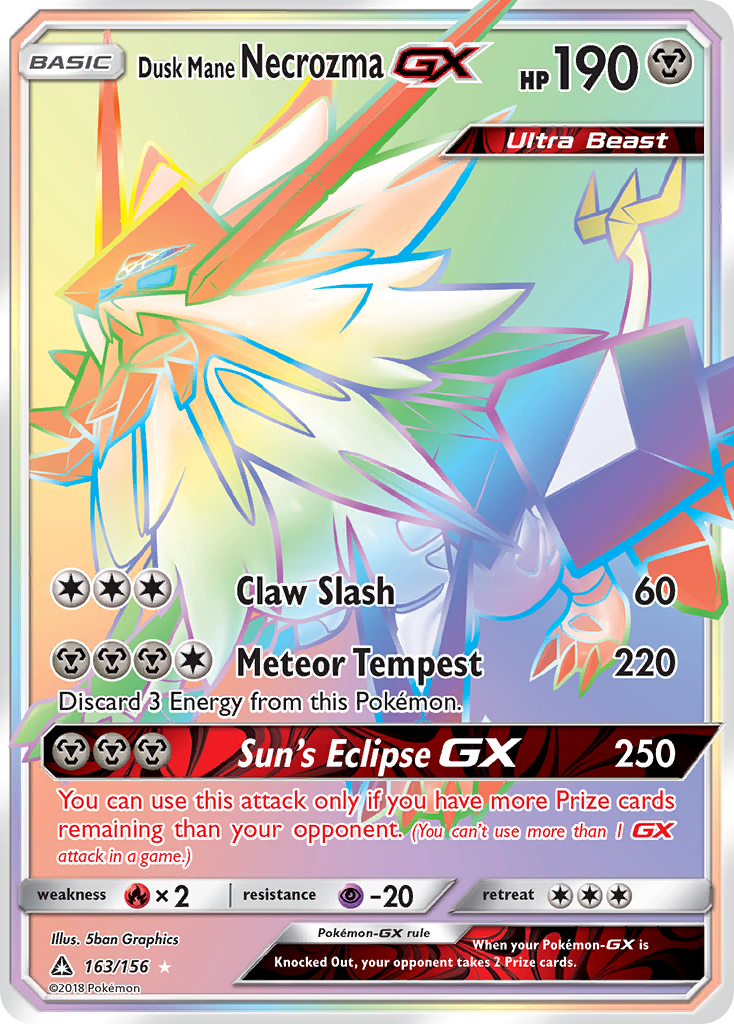 Dusk Mane Necrozma GX (163/156) [Sun & Moon: Ultra Prism] | Jack's On Queen