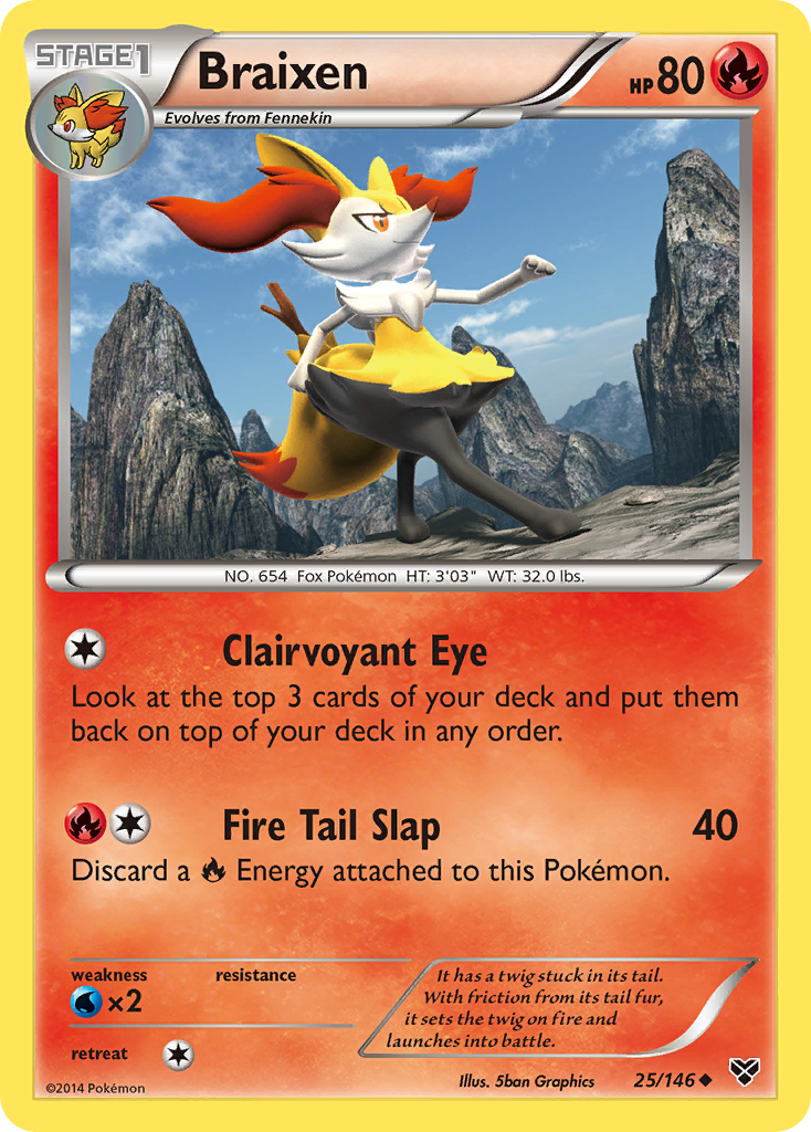 Braixen (25/146) [XY: Base Set] | Jack's On Queen