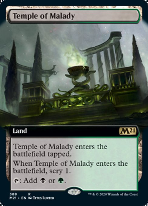 Temple of Malady (Extended Art) [Core Set 2021] | Jack's On Queen