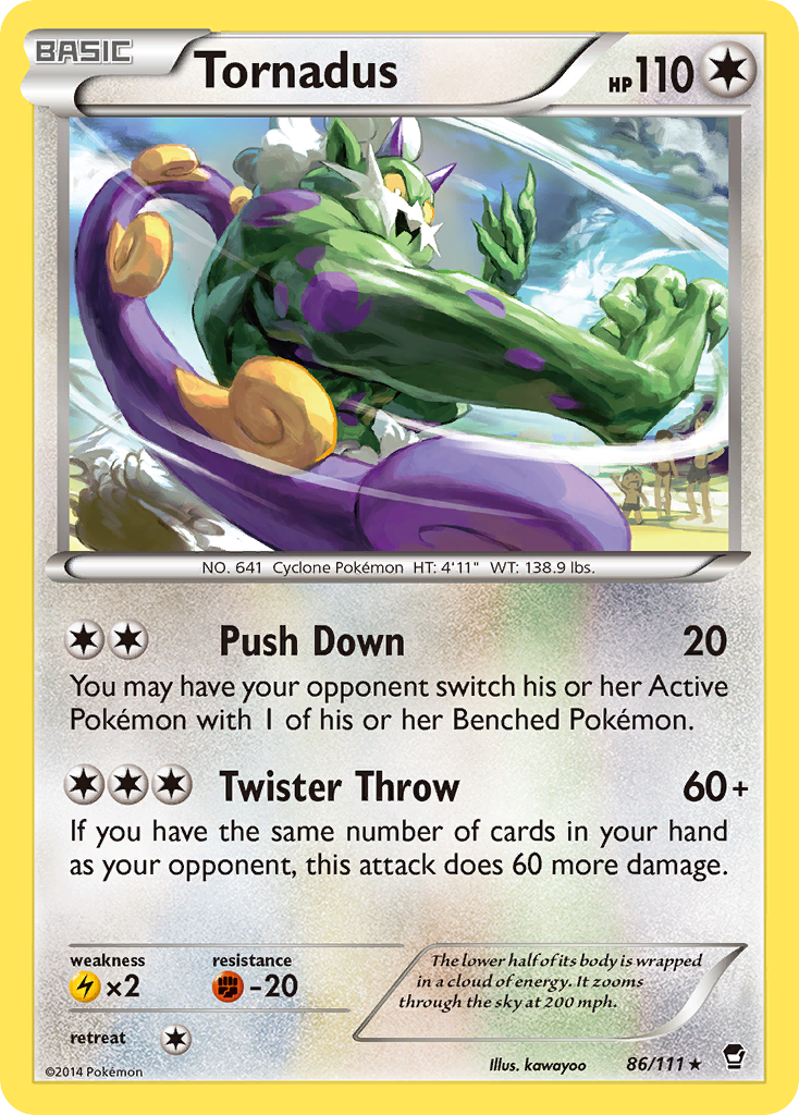 Tornadus (86/111) [XY: Furious Fists] | Jack's On Queen