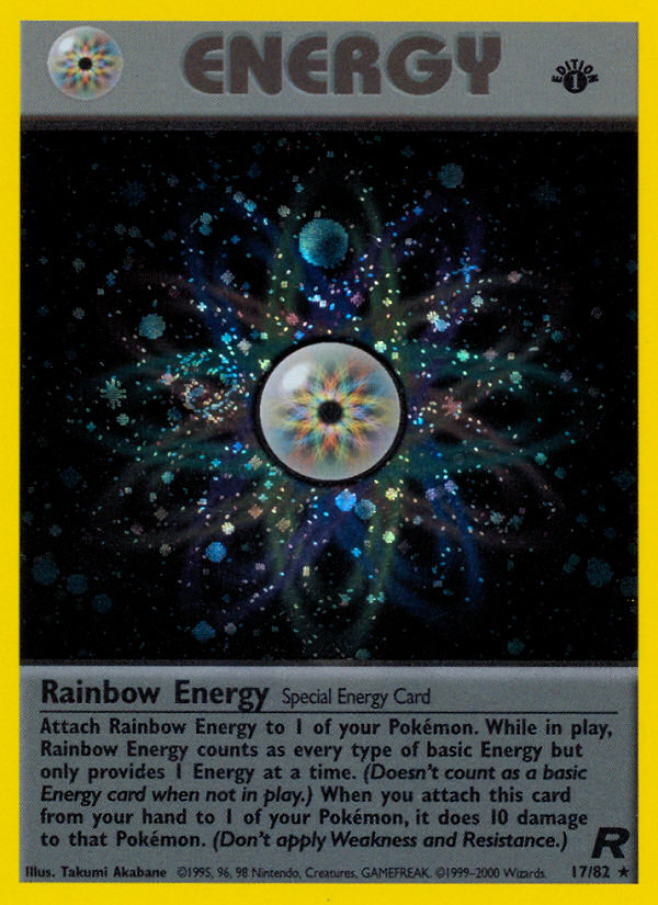 Rainbow Energy (17/82) [Team Rocket 1st Edition] | Jack's On Queen