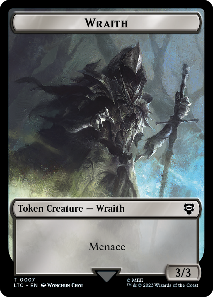 Food // Wraith Double-Sided Token [The Lord of the Rings: Tales of Middle-Earth Commander Tokens] | Jack's On Queen