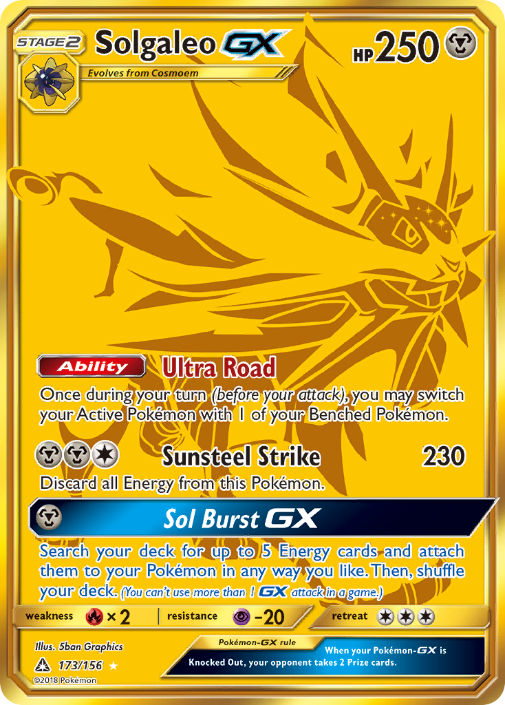 Solgaleo GX (173/156) [Sun & Moon: Ultra Prism] | Jack's On Queen